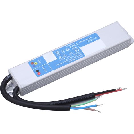 LED-Treiber IP67 wasserdichtes LED-Netzteil/Transformator-Adapter für LED-Leuchten, Außeneingang 100–240 V AC, 12 V DC, 30 W (1/5)