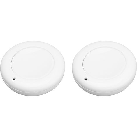 Lot de 2 interrupteurs sans fil RF 433 MHz avec télécommande pour ventilateur et lampe, boutons intelligents, alimentation 9 V CC (1/5)