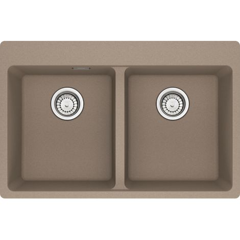 Franke MRG 620-34-34 FTL. Tipo di lavello: Lavello montato su piano, Forma del lavandino: Rettangolare, Materiale del lavandino: Fragranito. Larghezza: 760 mm, Profondità: 500 mm, Al... - 114.0661.696