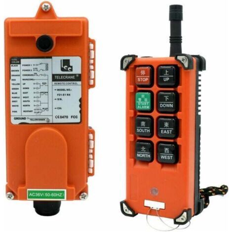 NALOOKAMIC Interrupteur de Commande à Distance Industriel F21-e1b DC12-72v pour Palan Grue Ascenseur - Télécommande Un Envoyer Un Recevoir