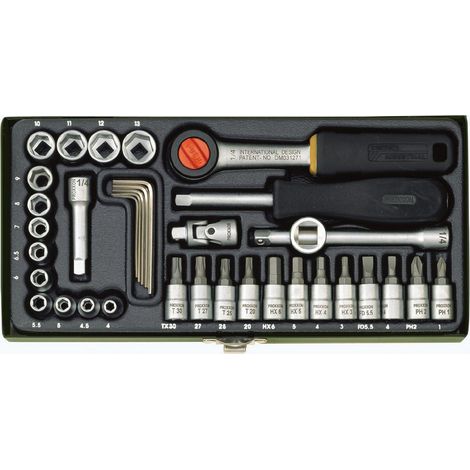 CHIAVE A BUSSOLA 4/13 MM SERIE 36 PZ PROXXON 23080 (1/2)