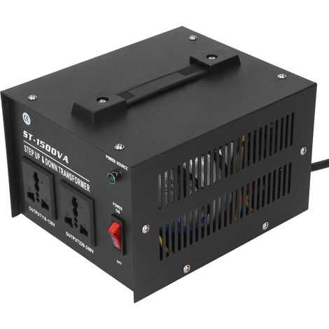 1500-W-Spannungswandler, einstellbarer Auf-/Abwärtstransformator, Wechselstrom 110–120 V, 220–240 V, EU-Stecker (1/5)