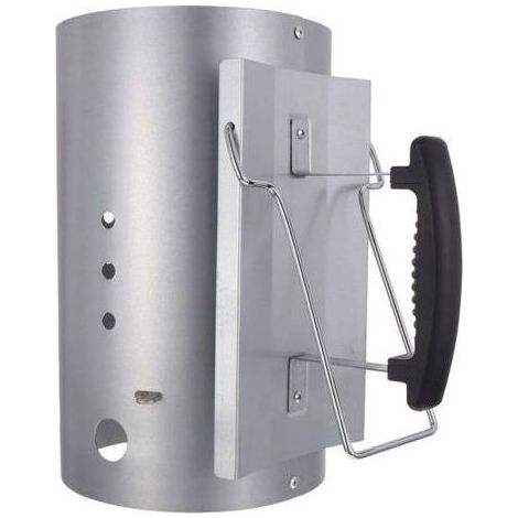 Allume-feu rapide et compact à deux poignées, pour barbecues au charbon de bois et briquettes. (1/5)