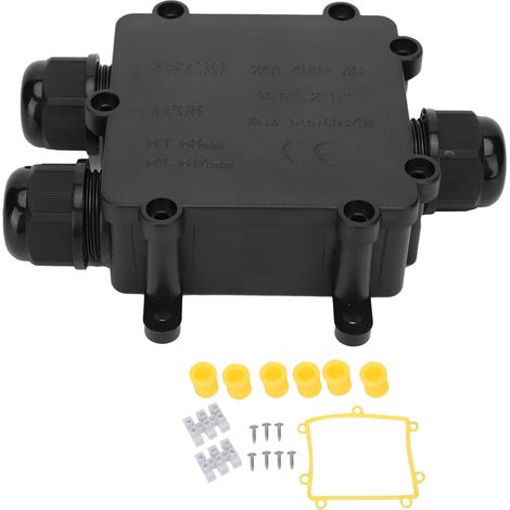 Caja De Empalme Impermeable - IP68 - Conexión De Cable De 3 Vías - Material Pc Ignífugo - Exterior - 1 Unidad (1/5)
