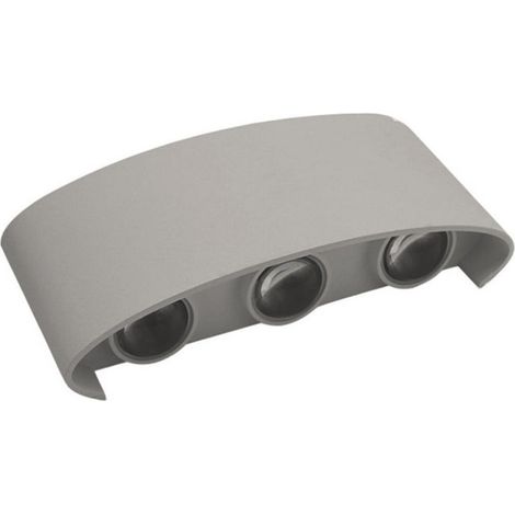 TRADE SHOP - Applique Lampada Led Da Muro Doppia Emissione Luminosa 16w Luce Selezionabile Cct Es68-3c - Grigio (1/5)