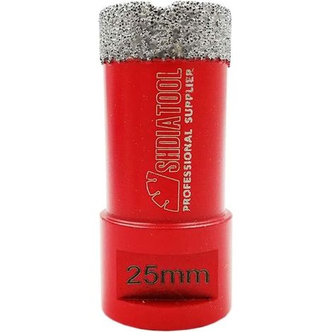 Forets Diamant 25mm Trépans de Forage avec Filetage M14 pour Perçage à sec en Porcelaine Carrelage Granit Marbre