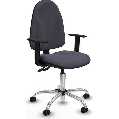 Piqueras-y-crespo Modèle Élégant chaise bureau gris foncé