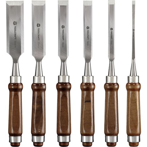 TOOLCRAFT TO-7873785 Holzmeißel, 6-tlg. Set