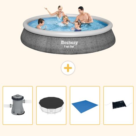 Bestway Bestway Fast Set Ronde - 396x84 cm - 5-pièces S214 (1/5)