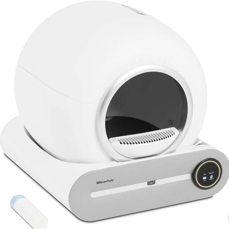 Lettiera per gatti autopulente con sterilizzazione al plasma controllabile tramite app.