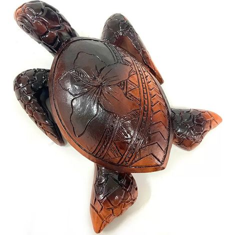 Estatua de tortuga de jardín hecha de resina [escultura de tortuga] + [Nuevo producto] + [TA05] + Decorativa, duradera (1/5)