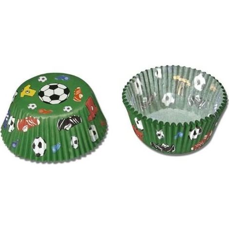 STÄDTER SET 50 PIROTTINI CARTA MINI CALCIO CARTINE DOLCI Ø 35 x h 22 mm (1/2)