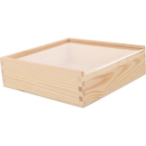 Boîte Bois Transparent Pour Rangement De Bijoux Organisateur De Trésors Pratique Pour Petite Décoration Et Artisanat (1/5)