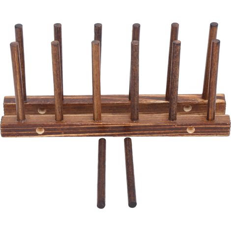 Égouttoir vaisselle pliable 6 colonnes – Rangement durable écologique en carbone, gain de place pour cuisine moderne (1/5)