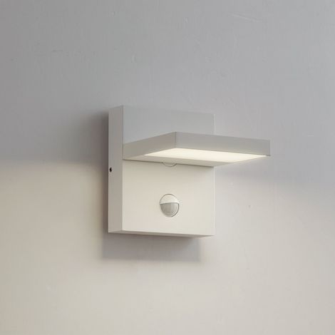 [GEBRAUCHT] Lucande Led Außenwandlampe Wandleuchte Außenleuchte Sensor Ip54 Weiß 16cm Lampe B-Ware