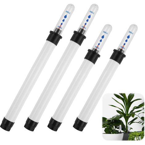 4 Pièces Indicateur De Niveau D'eau Pour Plantes Hydroculture Goutte À Goutte Avec Échelle De Mesure, 2×22,8 Cm & 2×20 Cm, Compatible Avec Pots De Fleurs, Terre, Substrat, Usage Intérieur Et Extérieur (1/5)