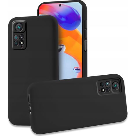 Custodia per Xiaomi Redmi Note 11 Pro 4G / 5G / 12 Pro 4G, nera, sottile, in silicone (1/4)