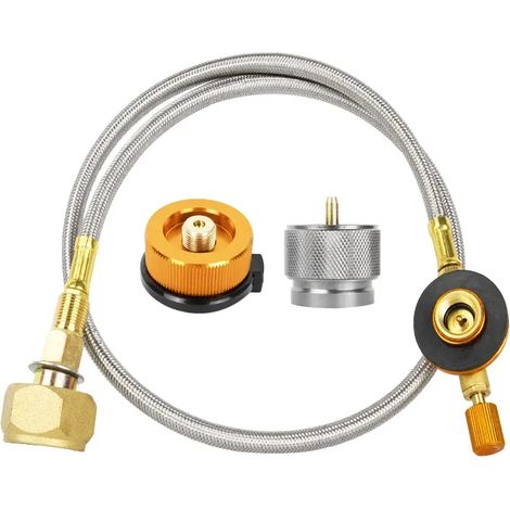 Adaptateur de remplissage de gaz pour réchaud de camping, adaptateur de remplissage de bouteille de gaz pour extérieur, connecteur pour réservoir de gaz, accessoires pour réchaud de camping, réchauds (1/3)