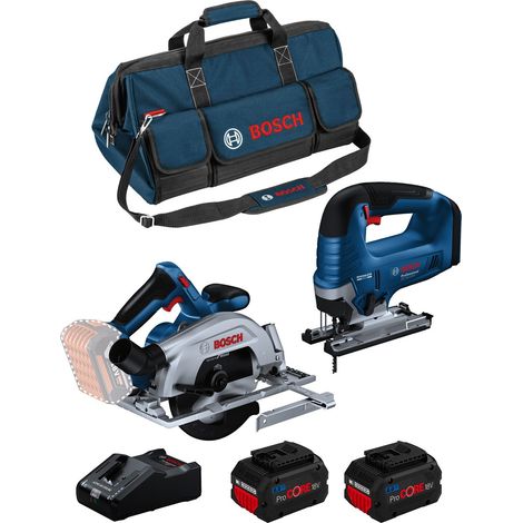 BOSCH Kit BK2023BAG (GKS 18V-57-2 + GST 18V-125 B + 2 x 8,0 Ah ProCORE + GAL18V-160 + HDBAG)