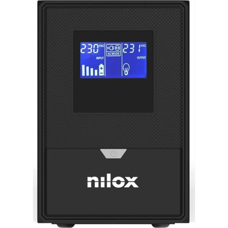 Nilox NXGCLISW152X9V2 1500VA 1050W Premium Line Interactive Sinewave Torre SAI AVR Batería Hot Swap 2 Salidas CA (1/3)