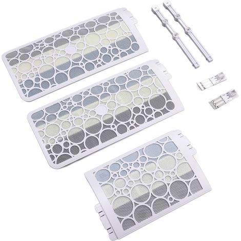 Plaque déflecteur pour climatiseur 3CV, 1200mm anti-vent direct, orientable 300°, modèle avec mousse. (1/5)