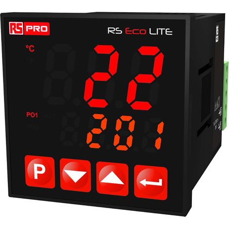 Contrôleur de température Marche/Arrêt, 10 à 30 V c.c., 2 sorties Relais thermocouple, 48 x 48mm ( Prix pour 1 )