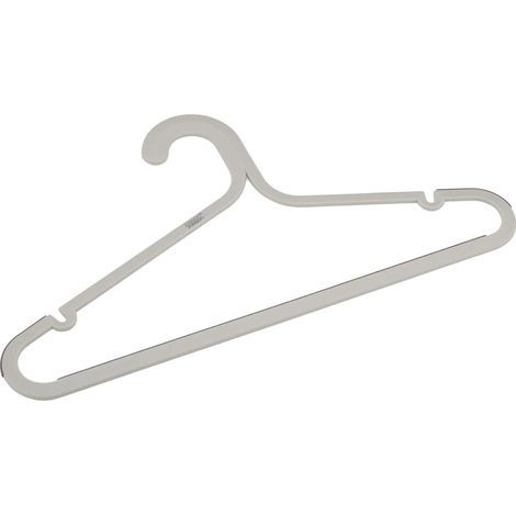 Set di5 appendiabiti Orderly™ antigroviglio, ecrù, design ergonomico, robusto, evita grovigli e grinze, massimizza ilspazio dell'armadio il.