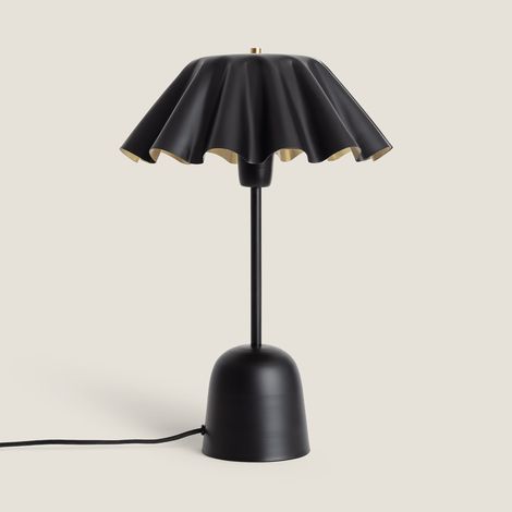 Lámpara de Mesa Metal Nallur Negro
