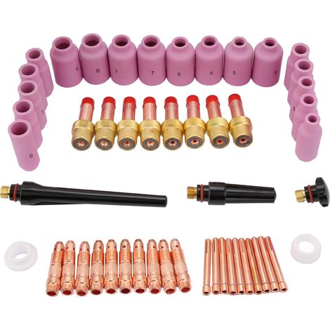 Ensemble de 51 pièces pour accessoires de consommables de soudage TIG séries WP-17/18/26