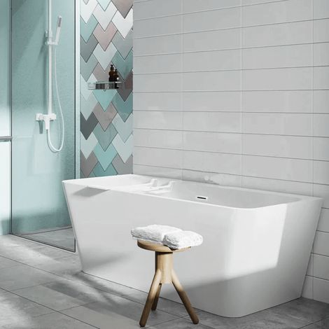 Vasca freestanding da bagno centrostanza o a parete 170 cm (1/5)
