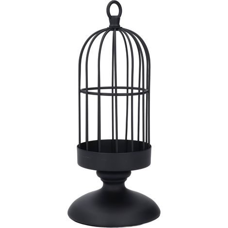 Bougeoirs en forme de cage à oiseaux, cages à oiseaux décoratives pour mariages, bougeoirs vintage en fer, ensemble de bougeoirs (1/5)