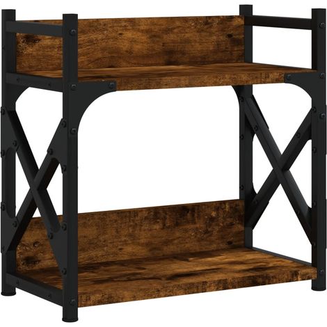 Soporte para impresora mueble de escritorio/oficina de 2 niveles 40 x 20 x 40 cm marrón 020044784 (1/5)