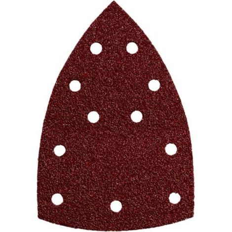 10 feuilles abrasives auto-agrippantes 100 x 150 mm, P 240, série « classic », pour bois, en 2 parties, perforées, pour ponceuse multifonctions 10 pièces