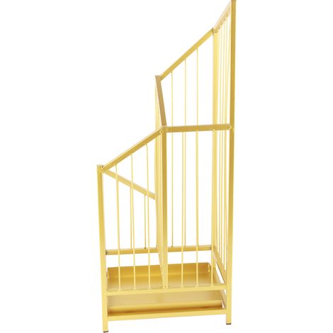 Porte-parapluie en métal doré, couleur vive, stable et petit, pour la maison ou la porte. (1/5)