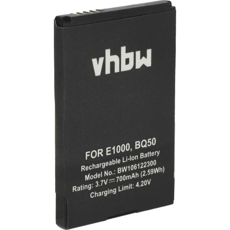 vhbw Akku kompatibel mit Motorola W377, W375, W220, W218, W230, W231, W233, W270, W360, W380, W388 Handy Smartphone Telefon (700 mAh, 3,7 V, Li-Ion) (1/5)