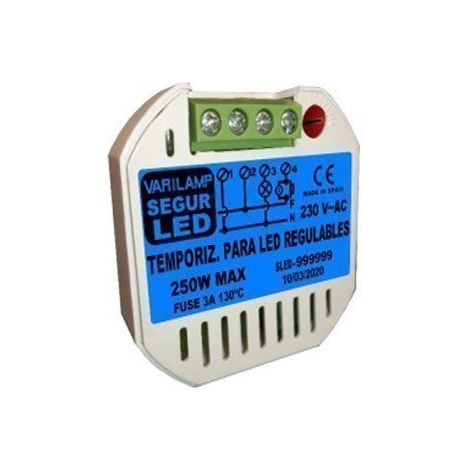 Temporizador Seguridad LED Regulable Varilamp SEGURLED250 (1/2)
