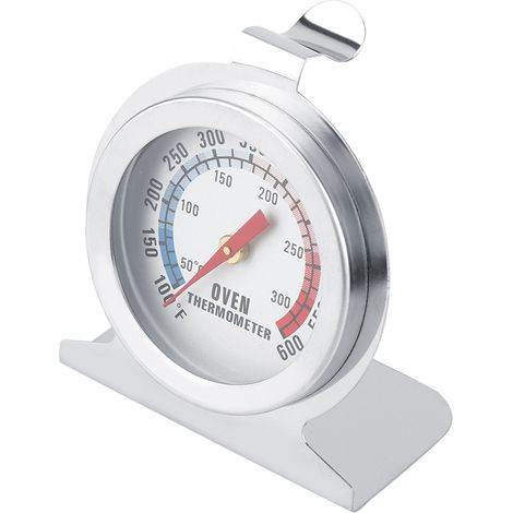 Thermomètre de four à cadran en acier inoxydable, sonde pour viande et aliments, indicateur de température 50-300°C, cuisson précise. (1/5)