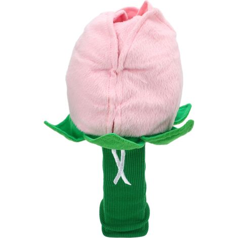 Protection de tête de club de golf en forme de rose douce et élastique, design mignon et original pour clubs de golf. (1/5)