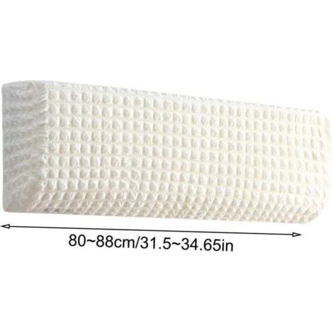 QORVA-Housse de Protection Murale pour Climatiseur Intérieur, Couverture Anti-Poussière Rétractable et Lavable en Polyester Durable, Protège Efficacement Votre Climatisation Suspendue en Conservant Él
