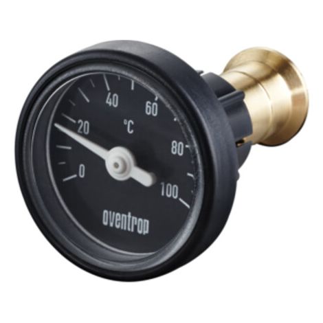OVENTROP Thermometer Umrüstsatz anthrazit, für Kugelhähne Optibal Art.-Nr. 10757.., 10771.., 10773.. und 10778.., DN 32 bis DN 50, 1077183 (1/2)