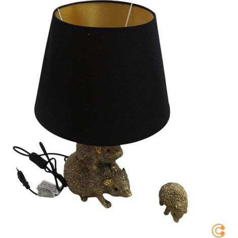 [GEBRAUCHT] B-Ware KARE Tischleuchte Lampe Igel Familie Animal Gold Braun E27 Leuchte Wohnzimmer979 (1/2)
