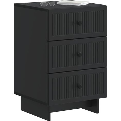 Maison Exclusive - Armadio da Notte Nero 43 x 41 x 66,5 cm Legno ingegnerizzato