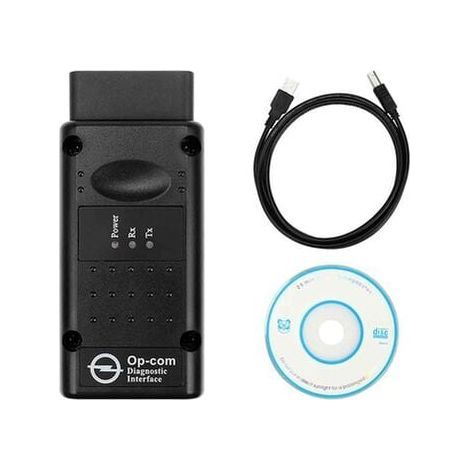 Testeur de diagnostic d'interface, voiture OPCOM 2012V Can OBD2 Oper Firmware V1.99, USB, noir (1/4)