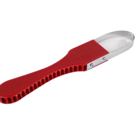 Raspador de jardín de 1 pieza, desherbador manual de acero inoxidable, herramienta de desherbado de acero inoxidable, para desherbar y excavar, Rojo ladrillo