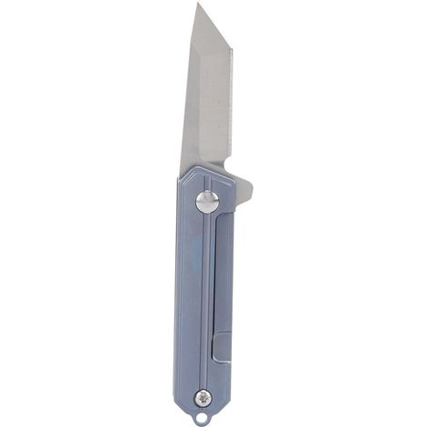 Taschenmesser aus Titanlegierung für Camping und Outdoor-Aktivitäten, klappbare Klinge aus D2-Stahl mit Schlüsselanhänger, BlueT-Klingenkopf (1/5)
