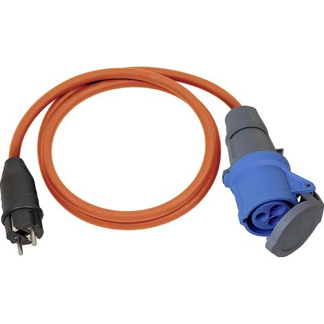 Brennenstuhl – Câble adaptateur électrique 16 A 230 V 1,5 m – 1132910025 – Prise mâle + contact de protection – Raccord CEE 16 A 3 pôles (1/8)