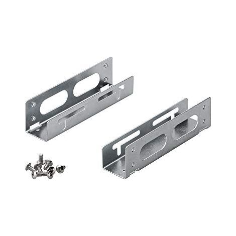 Telaio di montaggio per unità disco rigido da 3,5 pollici a 5,25 pollici - 1 piega, per l'installazione di un disco rigido HDD/SSD. (1/4)