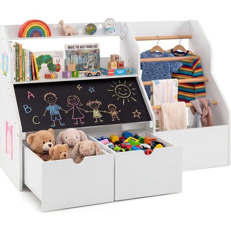 COSTWAY Libreria per Bambini 3+ Anni per Cameretta, 104 x 40 x 70 cm (1/5)