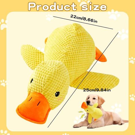 Jouet anti-stress pour chien – peluche couineuse, jouet à mâcher pour chiens de petite, moyenne et grande taille (1/4)