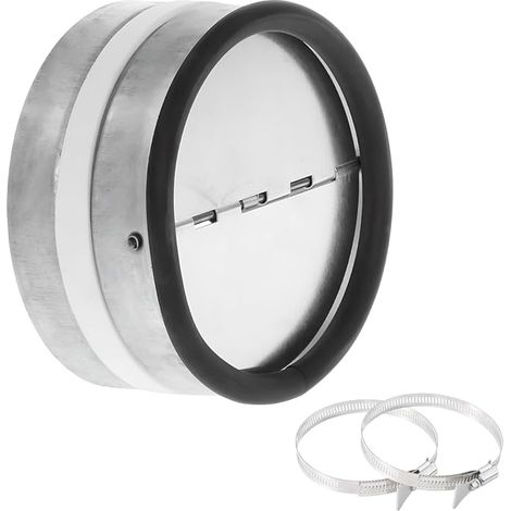 150mm Galvanized Steel Check Valve with Aluminium Flap (1/5)